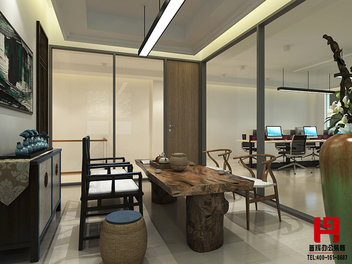 无锡天宏不锈钢有限公司办公室装修设计品茗区